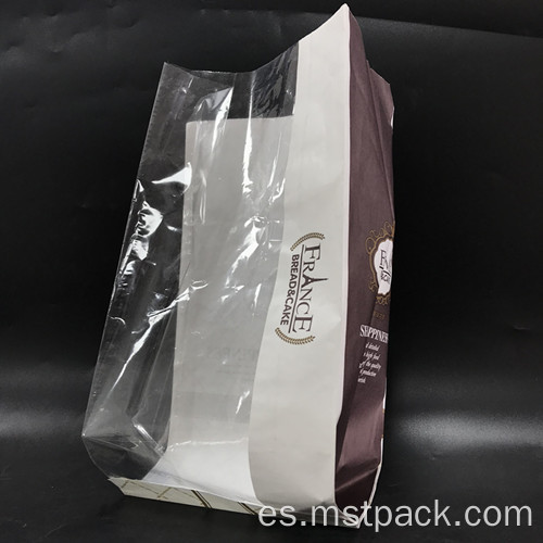 Bolsa de embalaje de pan con refuerzo lateral